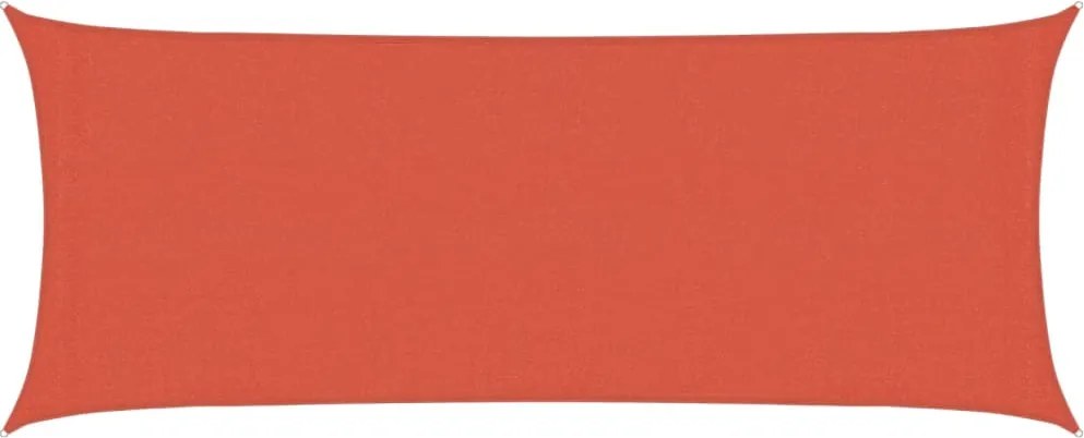 vidaXL terrakotta HDPE napvitorla 160 g/m² 2 x 5 m