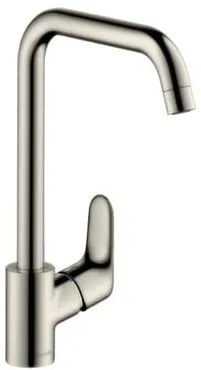Mosogató csaptelep Hansgrohe Focus forgó karral rozsdamentes acél megjelenés 31821800
