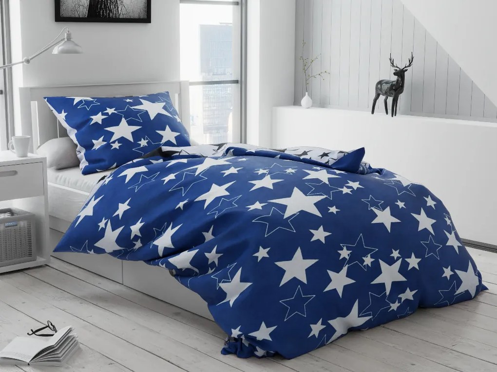 Star fehér pamut ágyneműhuzat