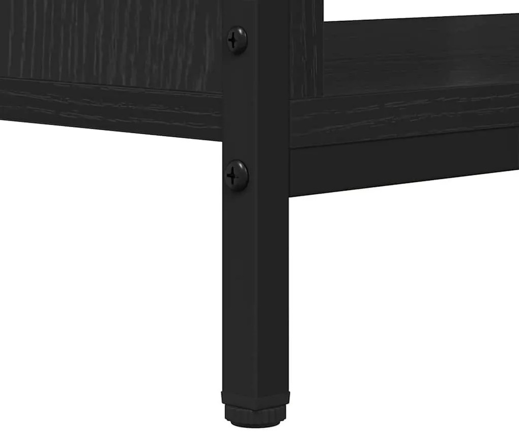 TV szekrény Musta tammi 100 x 40 x 45 cm Faanyag