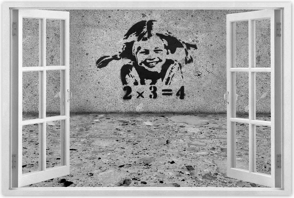 Poszter 60x40 Banksy A szeplős lány