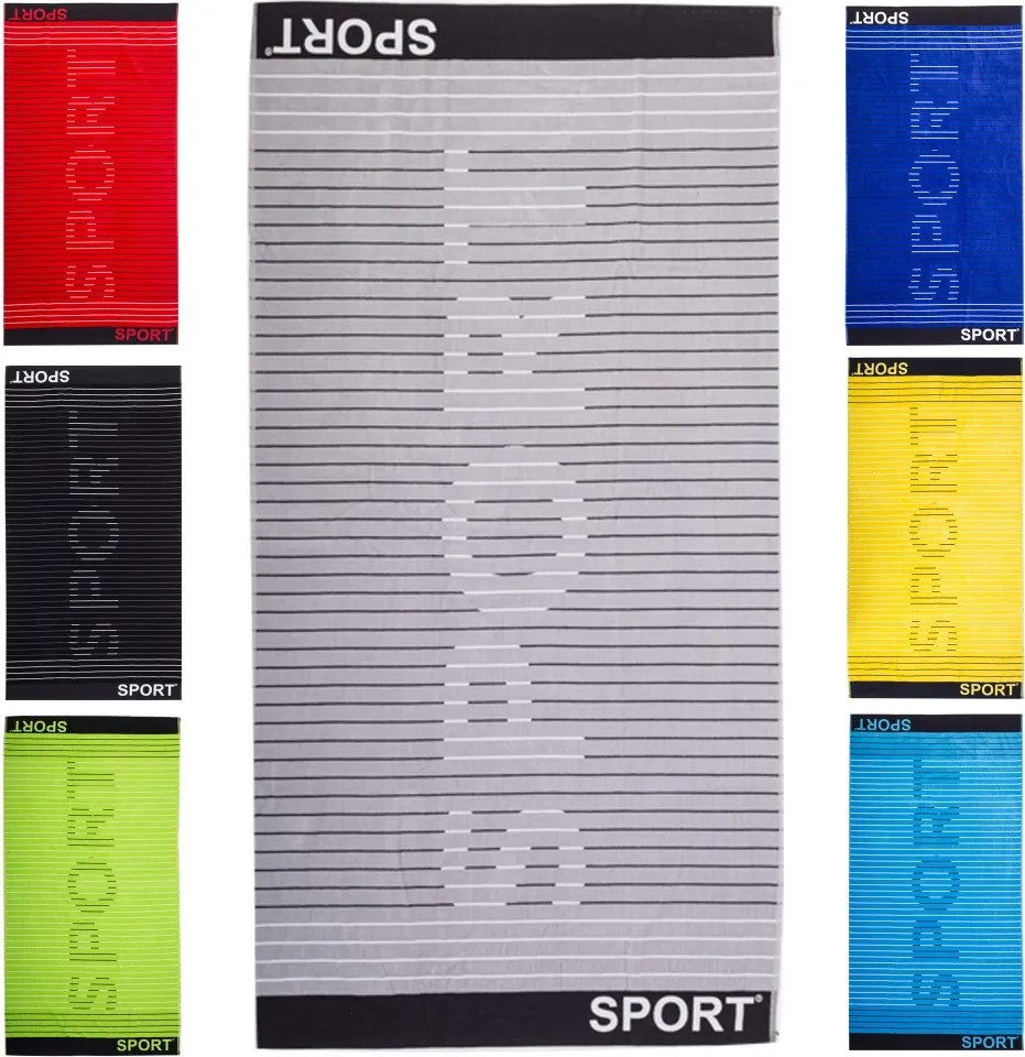 Sport Szürke strandtörölköző