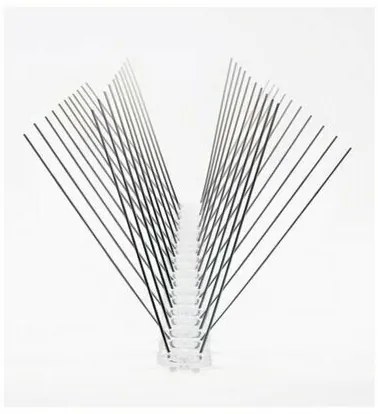 Rozsdamentes galambriasztó tüskék, 50 x 12 cm