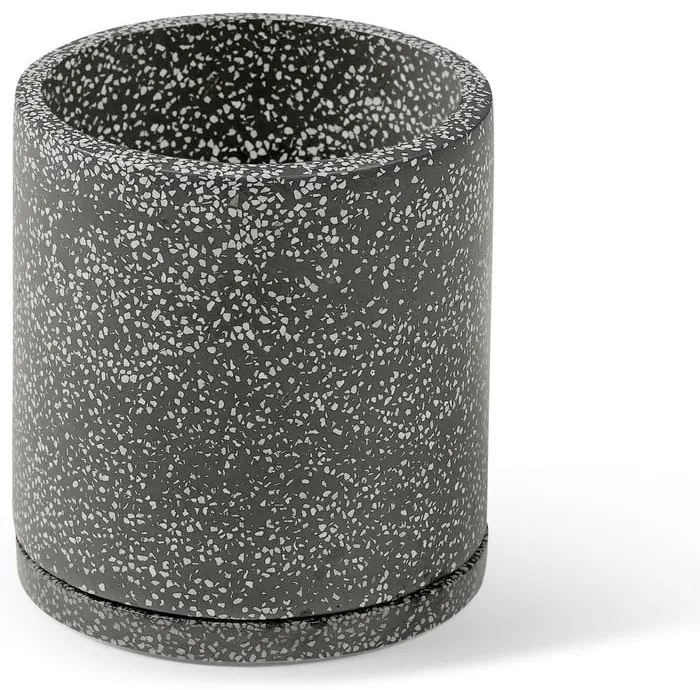 Terrazzo sötétszürke virágcserép, ø 34 cm - Bonami Selection