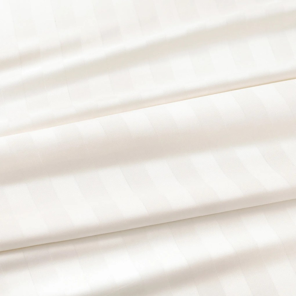 Goldea damaszt párnahuzat - krémszínű csíkos 50 x 70 cm