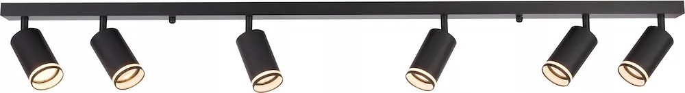 Pipe Ring Spot lámpatest fekete 6xGU10