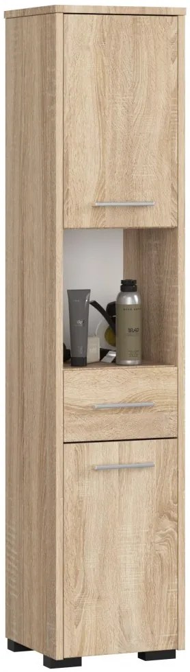 Fürdőszobai álló szekrény 140 cm - Akord Furniture - sonoma tölgy