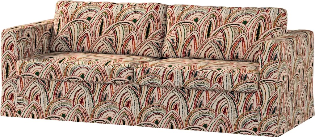 Karlstad 3 személyes kinyitható kanapé huzat Ikea zöld