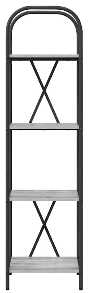 Könyvespolc Szürke sonoma 40 x 30 x 146 cm Faanyag