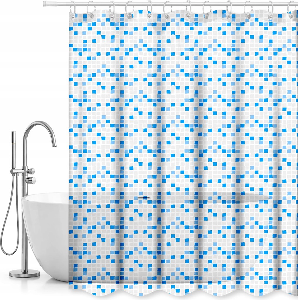 Zuhanyfüggöny Fürdőkádhoz Zuhanykabin Függöny 180 x 180 cm