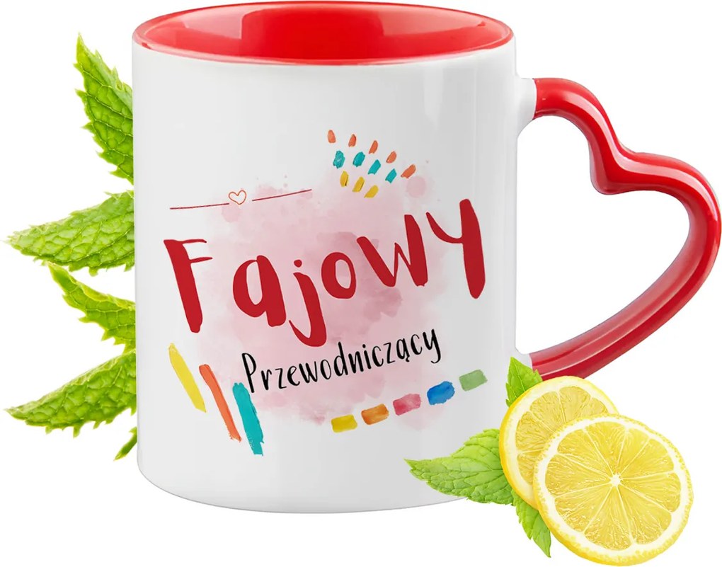 Elnöknek Piros, szív alakú füllel Ajándék