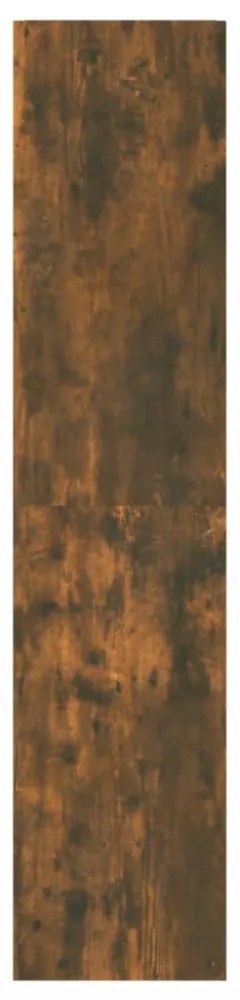 füstös tölgy színű térelválasztó könyvszekrény 40x30x135 cm