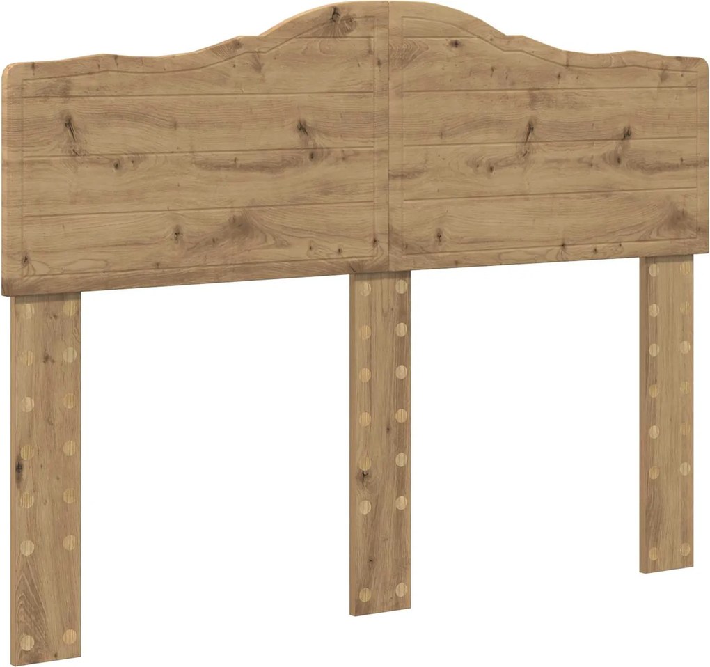 vidaXL Fejtámla Artisan tölgy 120 cm Faanyag