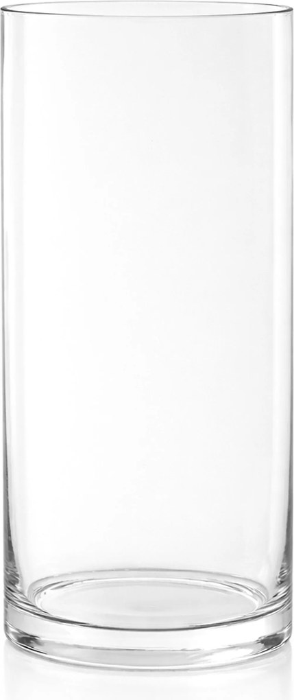 Üvegcső Keskeny magas menzúra henger Csiszolt váza 30x15 cm