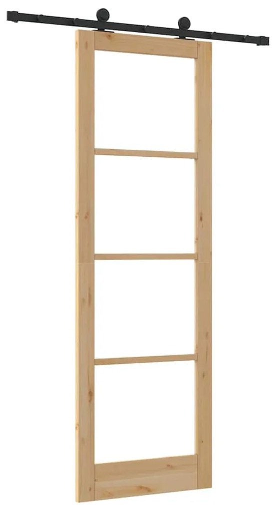 Csúszó Ajtó ORKDAL Barna 78 x 232 cm Fa és fém
