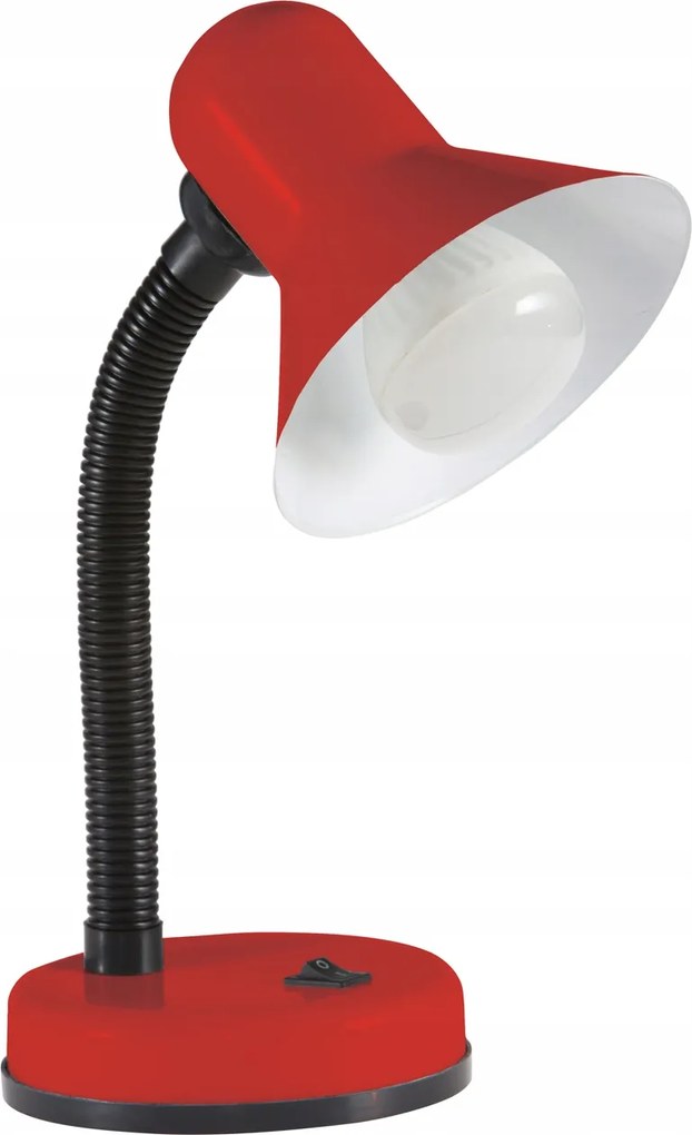 Asztali lámpa piros E27 állítható fém