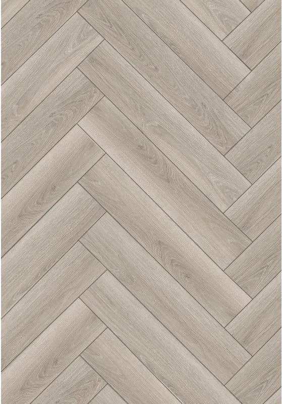 Mexen Wilson vinyl padlóburkolat halszálka 635 x 127 mm SPC 6,5 mm, IPEX 1,5 mm alátét, 4 V-fuga, tölgy