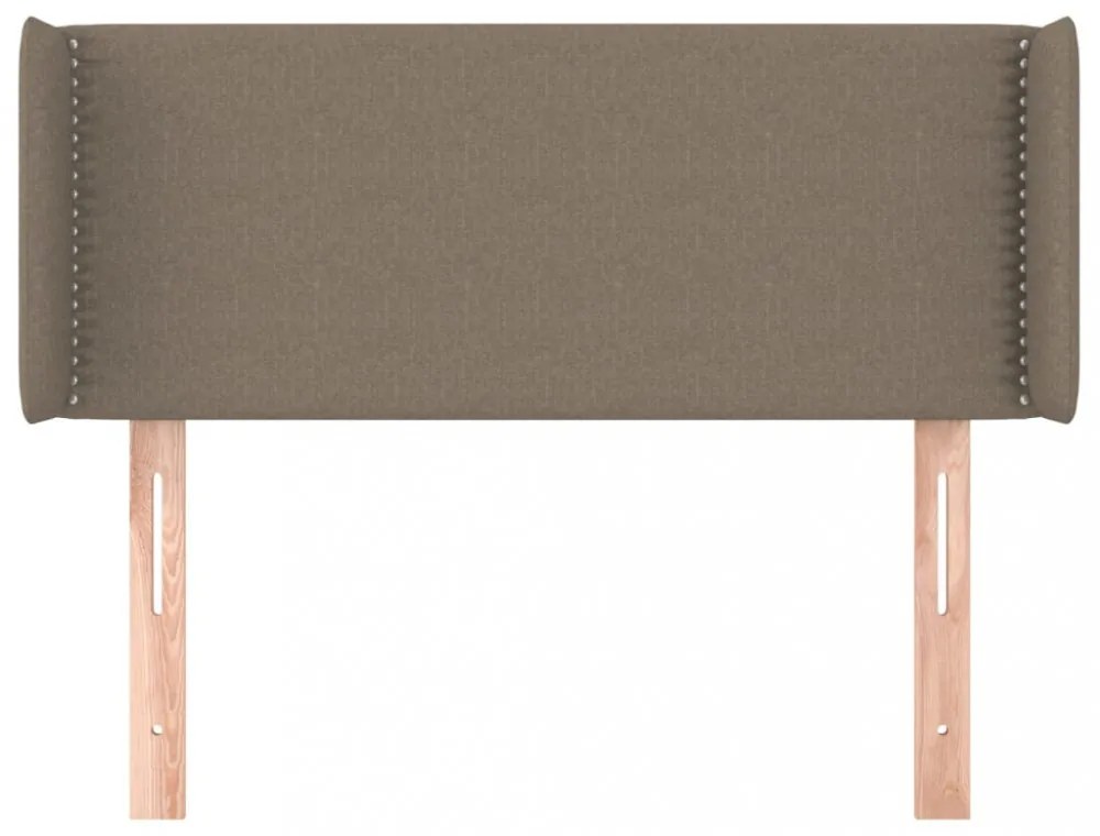 tópszínű szövet fejtámla 93x16x78/88 cm