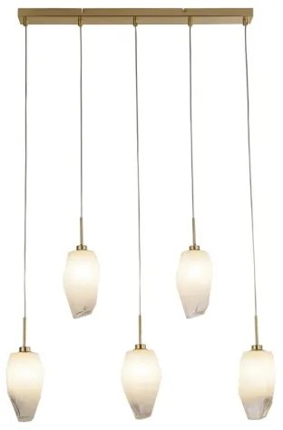 Searchlight 23145-5SB - ROCKY függeszték kábellel 5xG9/33W/230V