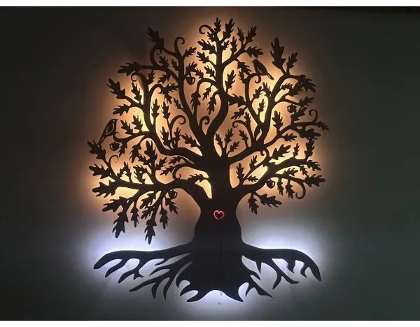 Li-Go 5747/DUB2 - LED fali dekoráció LED/10W/230V 45x55 cm tölgy