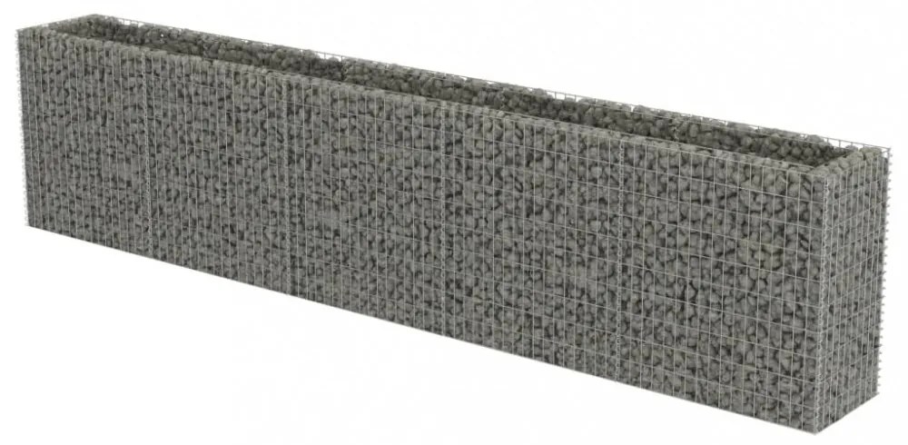 horganyzott acél gabion magaságyás 450 x 50 x 100 cm