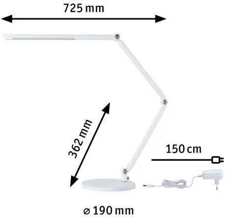 Paulmann 78911 - LED/10,6W Dimmelhető asztali lámpa FLEXBAR 230V 3000/4000/6500K