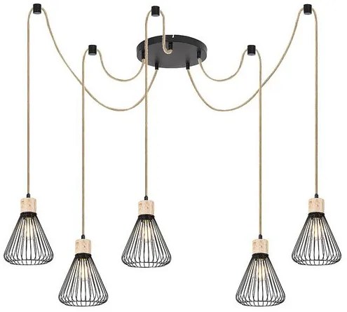 Rábalux FARFALLE 3150 Függőlámpa 5x40W/E27 IP20