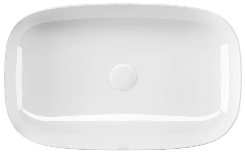 Sanovit MATTEO - PULTRA ültethető - Top Counter - porcelán mosdó - - 65 x 40 cm