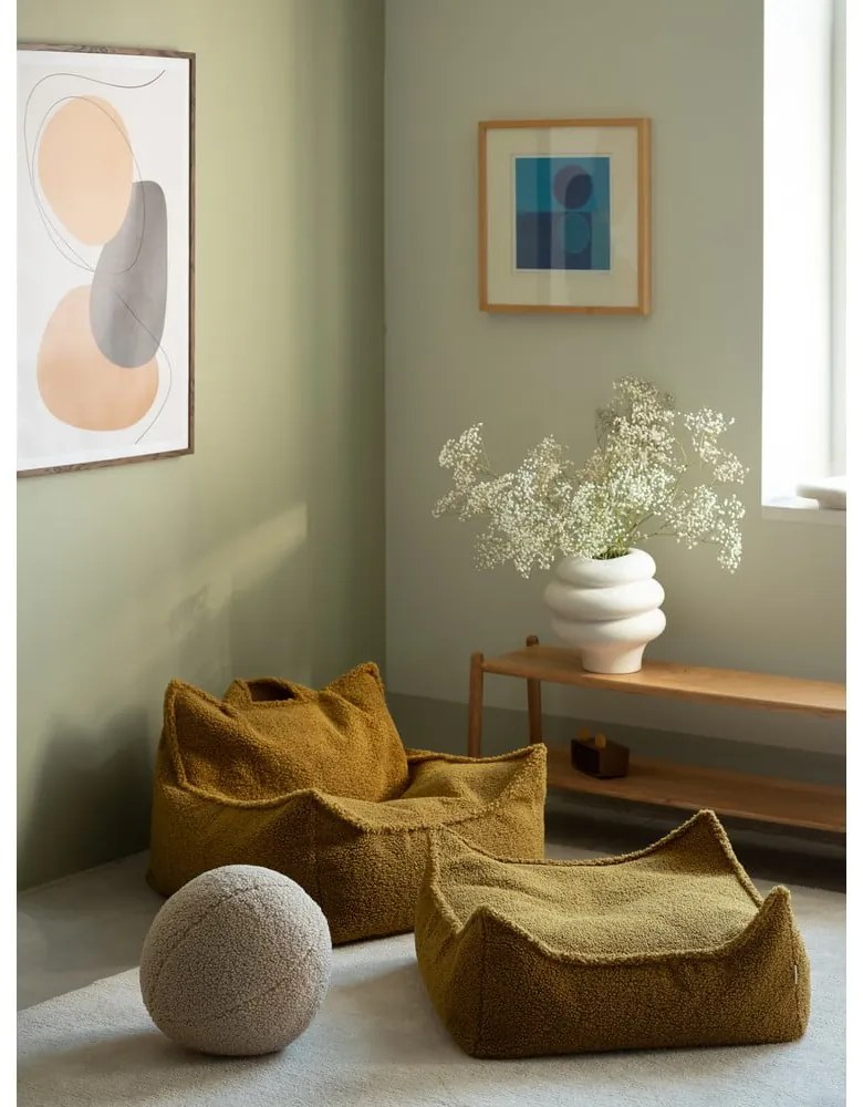 Barna buklé gyerek babzsákfotel Chair – Wigiwama