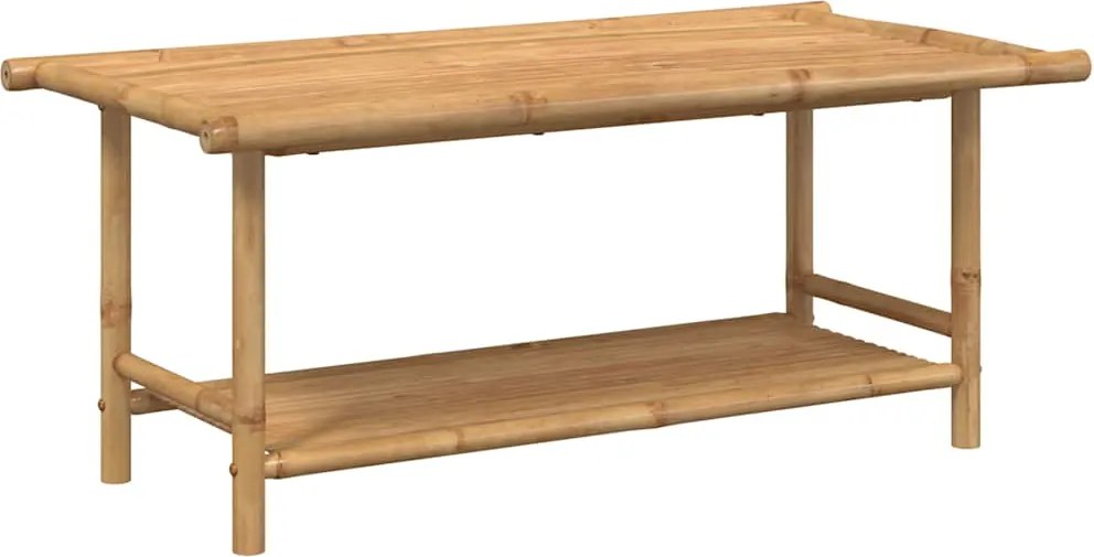 vidaXL bambusz dohányzóasztal 110x55x45 cm