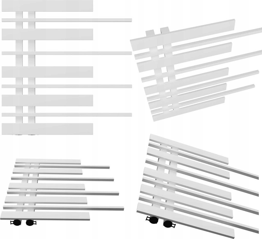 Fürdőszobai radiátor Pianino 585x570 Fehér Fényes Bal