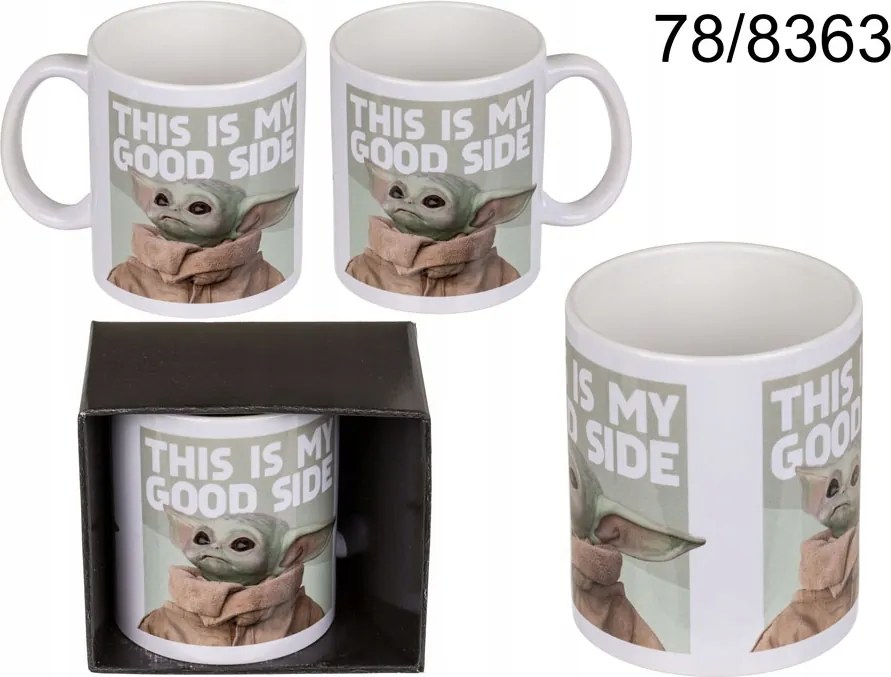 Kerámia Bögre Star Wars Grogu Baby Yoda Elegáns Ajándék Licenc