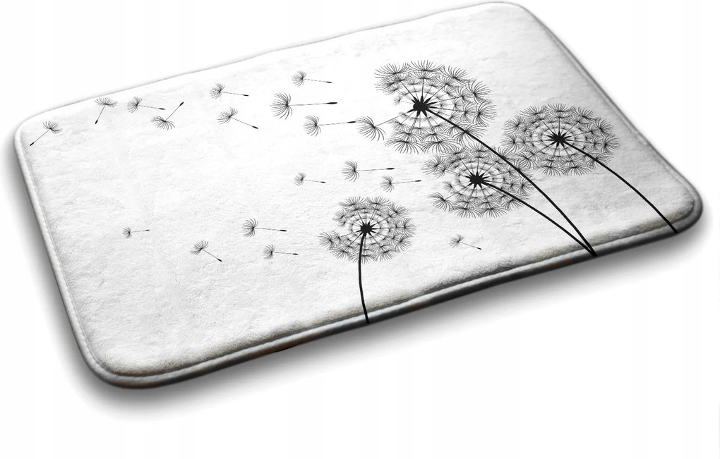 Trendi fürdőszoba szőnyeg Pitypang Virágok 90x60 cm