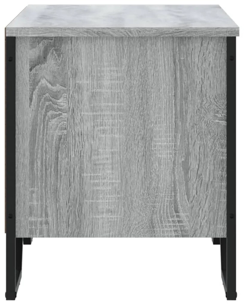 szürke sonoma színű szerelt fa cipőszekrény 90 x 38 x 45,5 cm