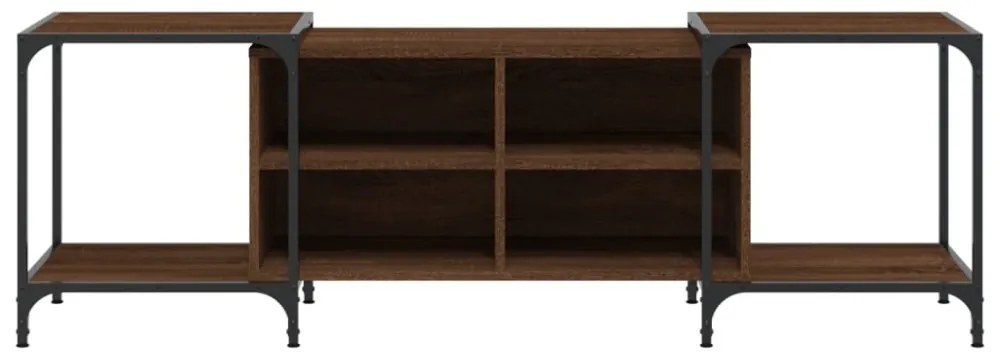 barna tölgy színű szerelt fa TV-szekrény 153 x 37 x 50 cm