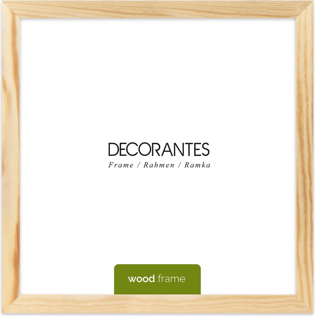 Nyers fából készült képkeret Raw 20x20 cm