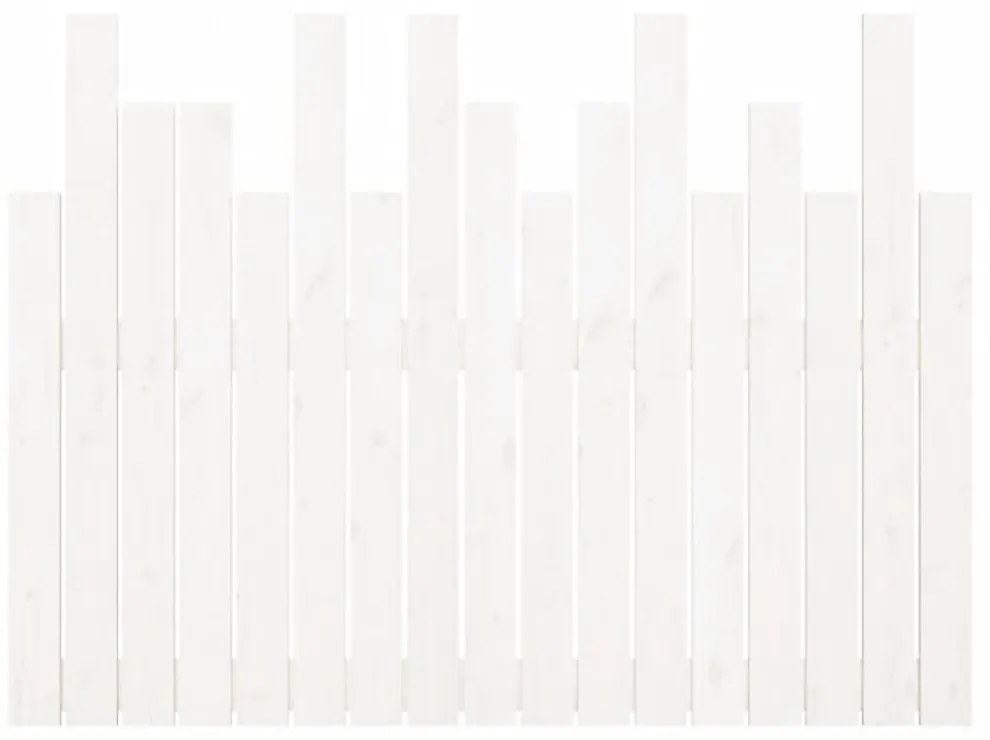 fehér tömör fenyőfa fali fejtámla 108 x 3 x 80 cm