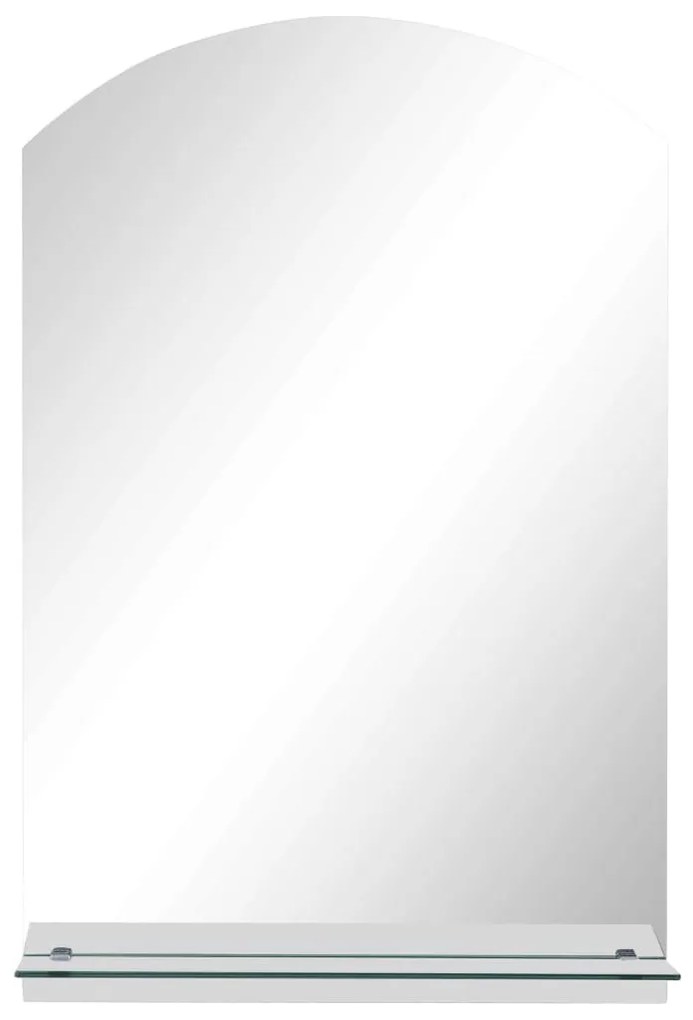 edzett üveg falitükör polccal 40 x 60 cm