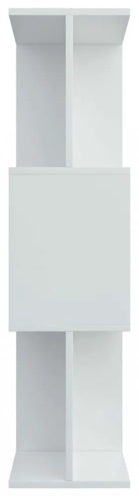 fehér szerelt fa könyvszekrény/térelválasztó 80 x 24 x 96 cm