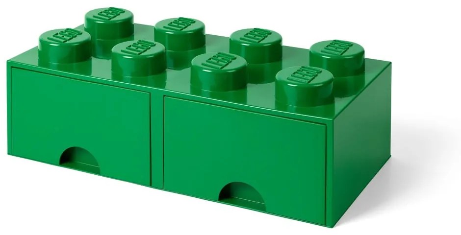 Zöld 2 fiókos tárolódoboz - LEGO®