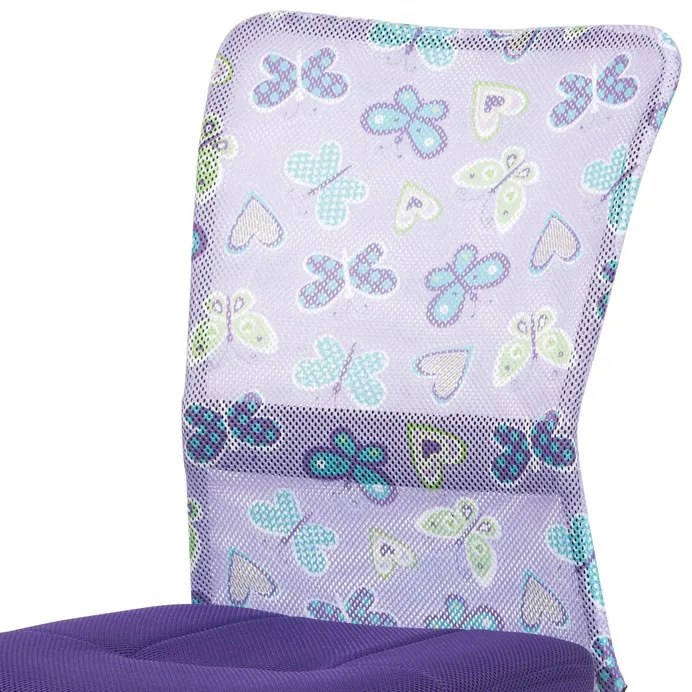 Gyerek Forgószék, Magasságállítás, Lila Hálós. KA-2325 PUR