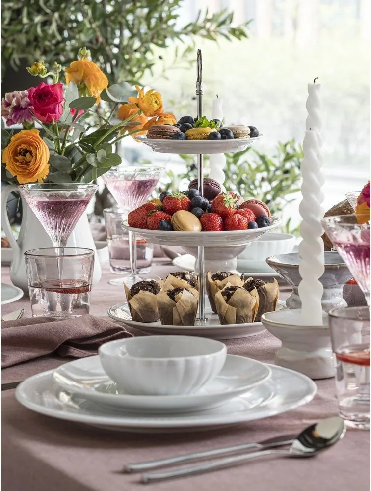 Ezüstszínű rozsdamentes acél evőeszköz készlet 16 db-os Fuga – Gense