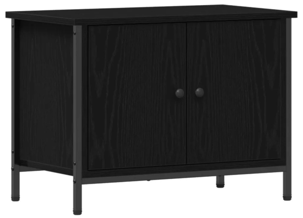 fekete tölgy TV állvány Fekete tölgy Szerelt fa 60 x 35 x 45 cm