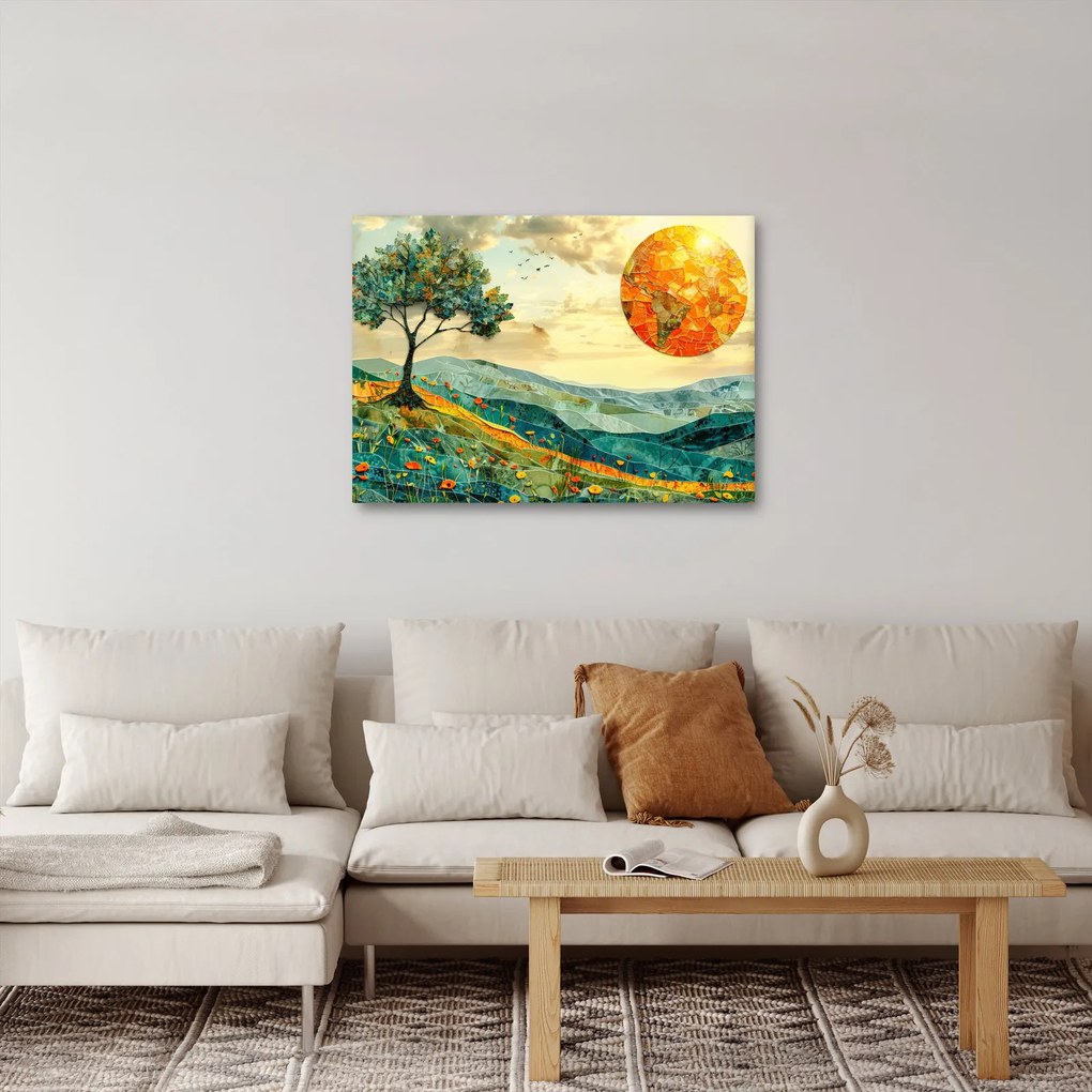 Kép - Tájkép illusztráció (70x50 cm)