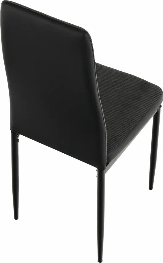 Étkező szék, sotétszürke/fekete, ENRA