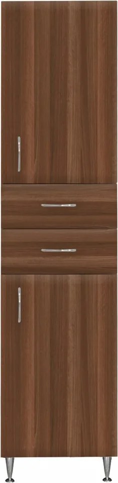 Bianca Plus 45 magas szekrény 2 ajtóval, 2 fiókkal, aida dió színben, jobbos