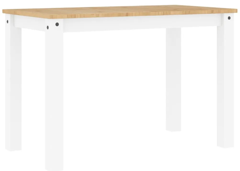 Panama fehér tömör fenyőfa ebédlőasztal 117 x 60 x 75 cm