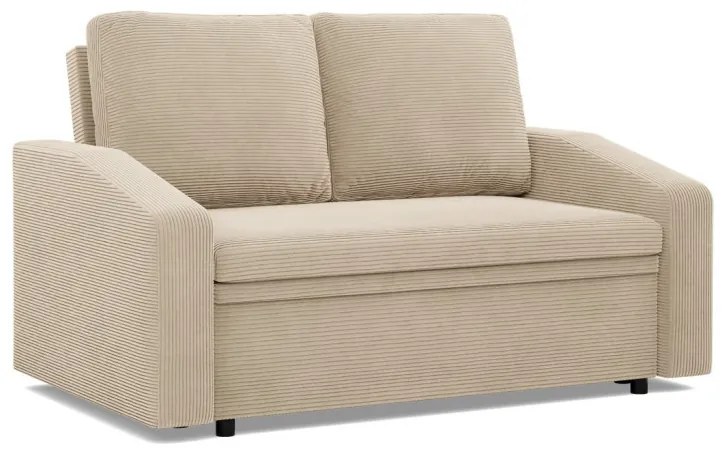 Zeus kanapé, kordbársony, hab töltet, döntött kartámasz, bézs