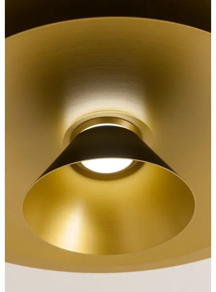 Redo 01-3001 - LED kábelen függesztett csillár FARGO LED/16,5W/230V átm. 50 cm fekete/arany