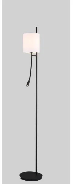 LED Állólámpa TOKYO 1xE27/40W/230V + LED/3W fekete/fehér